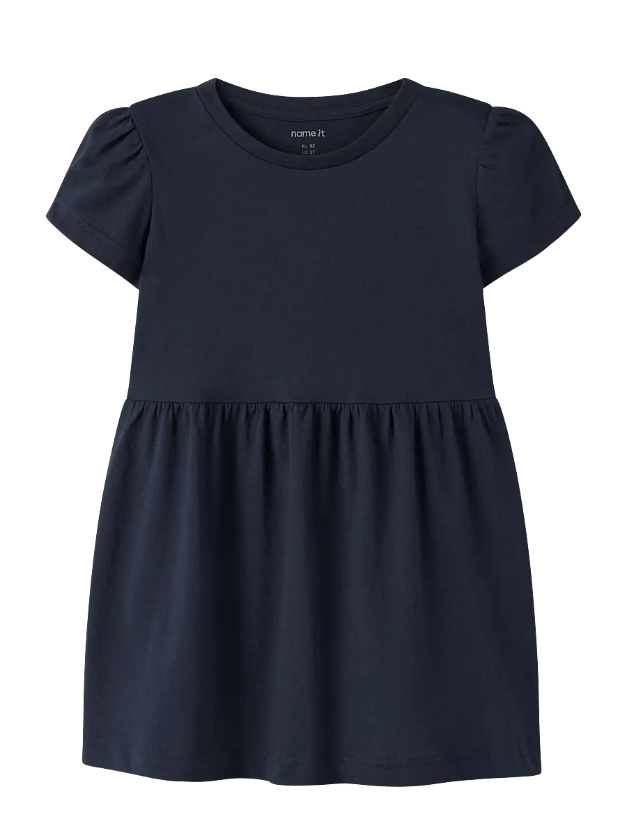 name it - NMFVIVIA SS DRESS NOOS - kurzärmelige babykleider - dark sapphire - 0