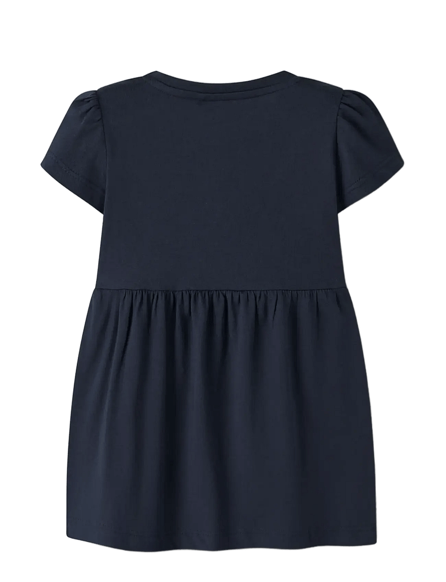 name it - NMFVIVIA SS DRESS NOOS - kurzärmelige babykleider - dark sapphire - 1