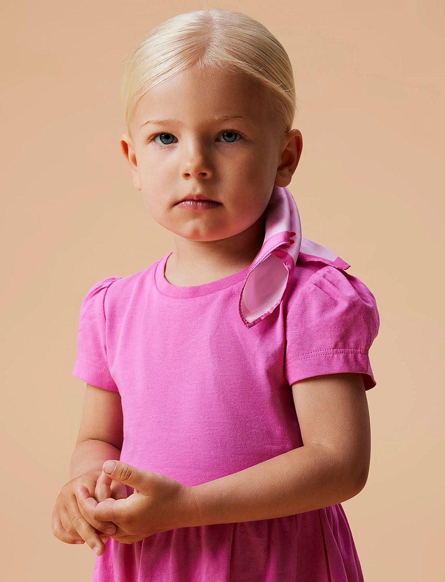 name it - NMFVIVIA SS DRESS NOOS - kurzärmelige babykleider - strawberry moon - 4
