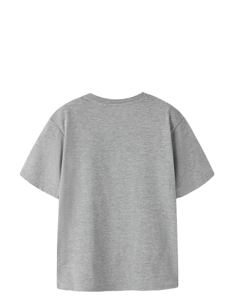 name it - NKMVIMO SS NREG TOP NOOS - lühikeste varrukatega t-särgid - grey melange - 1