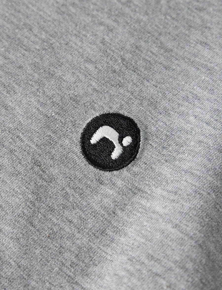 name it - NKMVIMO SS NREG TOP NOOS - lühikeste varrukatega t-särgid - grey melange - 2