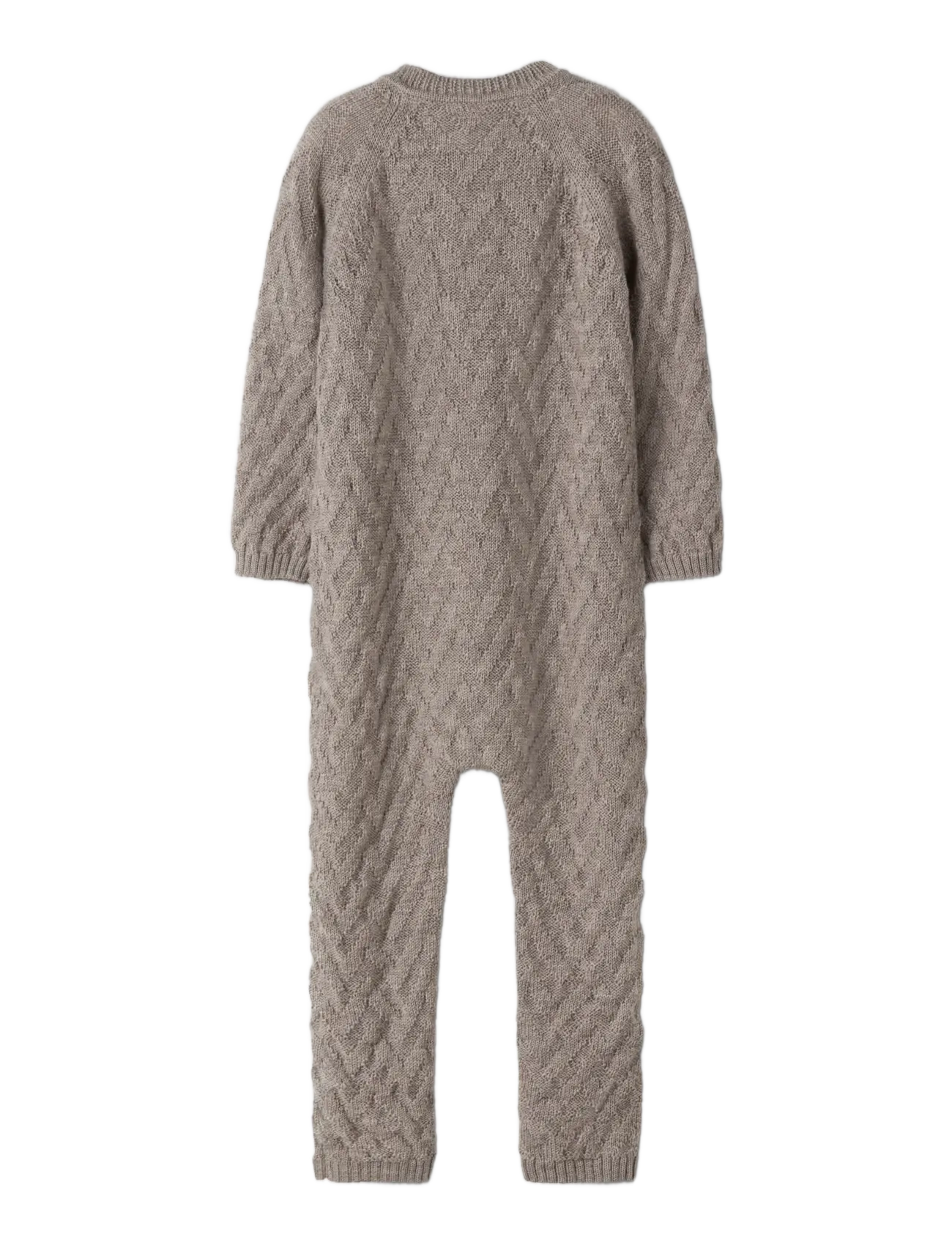 name it - NMNWRUNI WOOL LS KNIT SUIT - base layer baby - satellite - 2