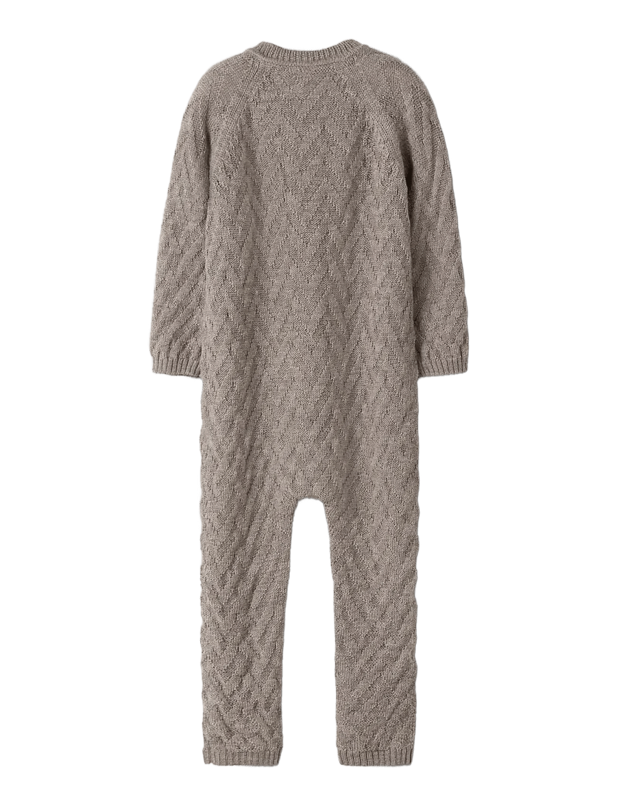 name it - NMNWRUNI WOOL LS KNIT SUIT - base layer baby - satellite - 2