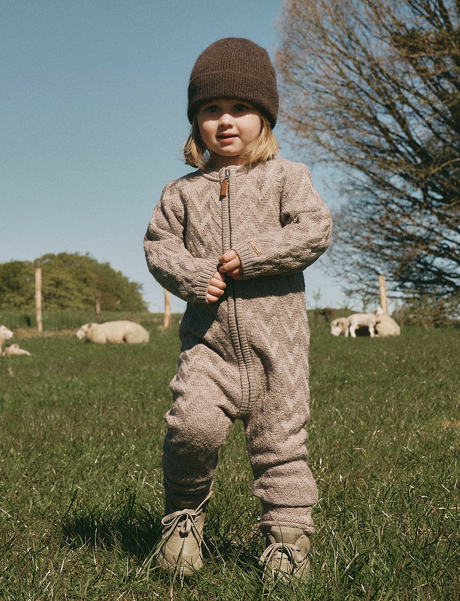 name it - NMNWRUNI WOOL LS KNIT SUIT - base layer baby - satellite - 0