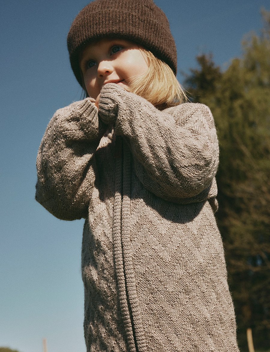 name it - NMNWRUNI WOOL LS KNIT SUIT - base layer baby - satellite - 3