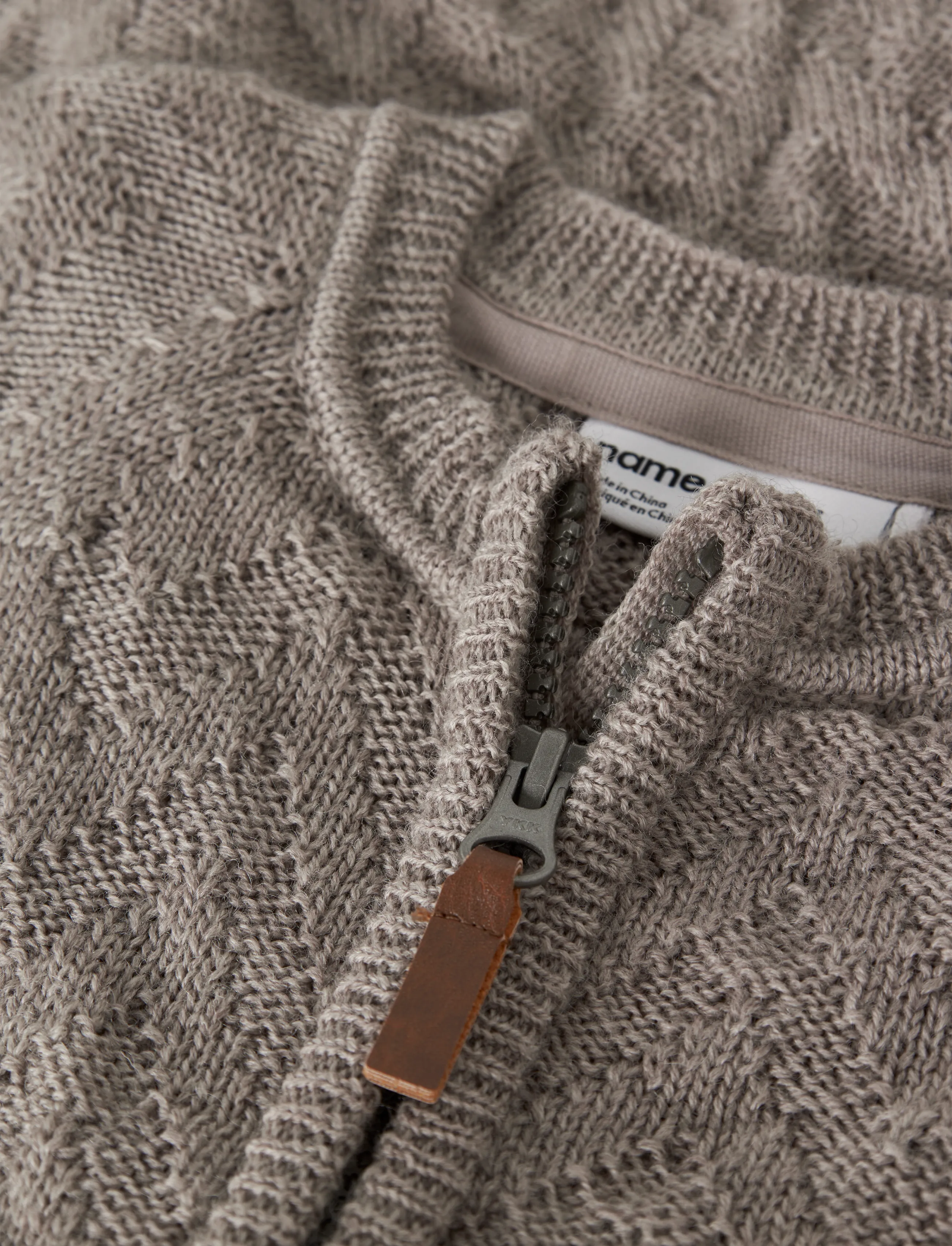 name it - NMNWRUNI WOOL LS KNIT SUIT - base layer baby - satellite - 4