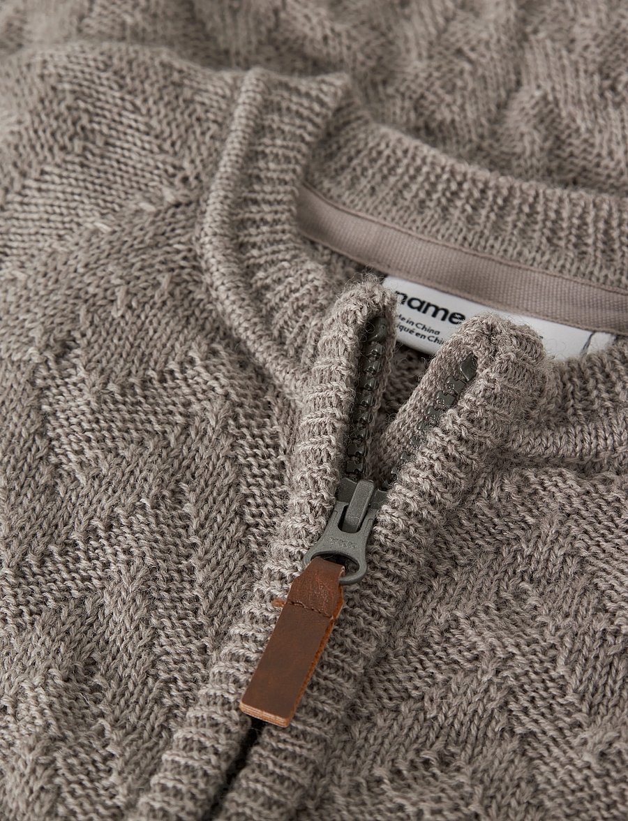 name it - NMNWRUNI WOOL LS KNIT SUIT - base layer baby - satellite - 4