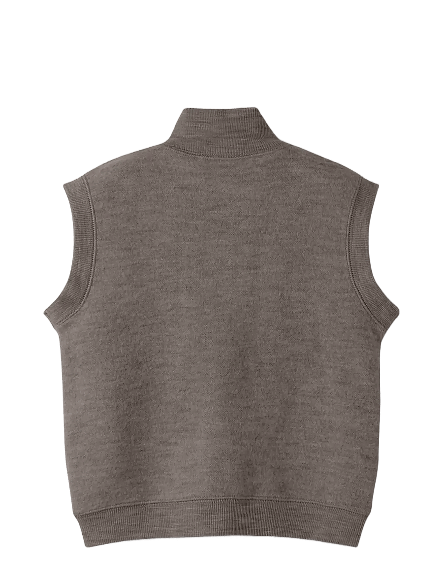 name it - NMNWMINO WOOL BRUSHED VEST - shop efter alder - morel - 1