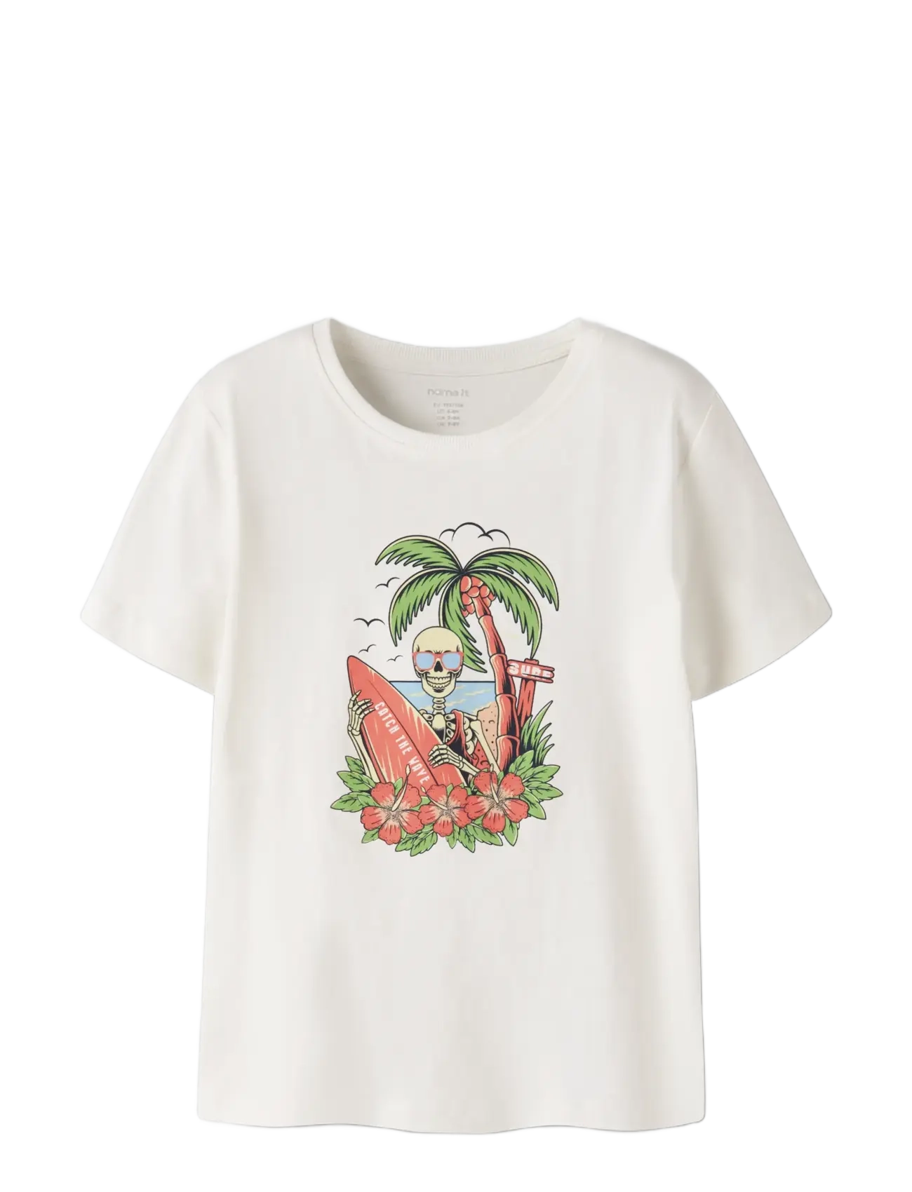 name it - NKMFINLEY SS TOP PS - short-sleeved t-shirts - cloud dancer - 2
