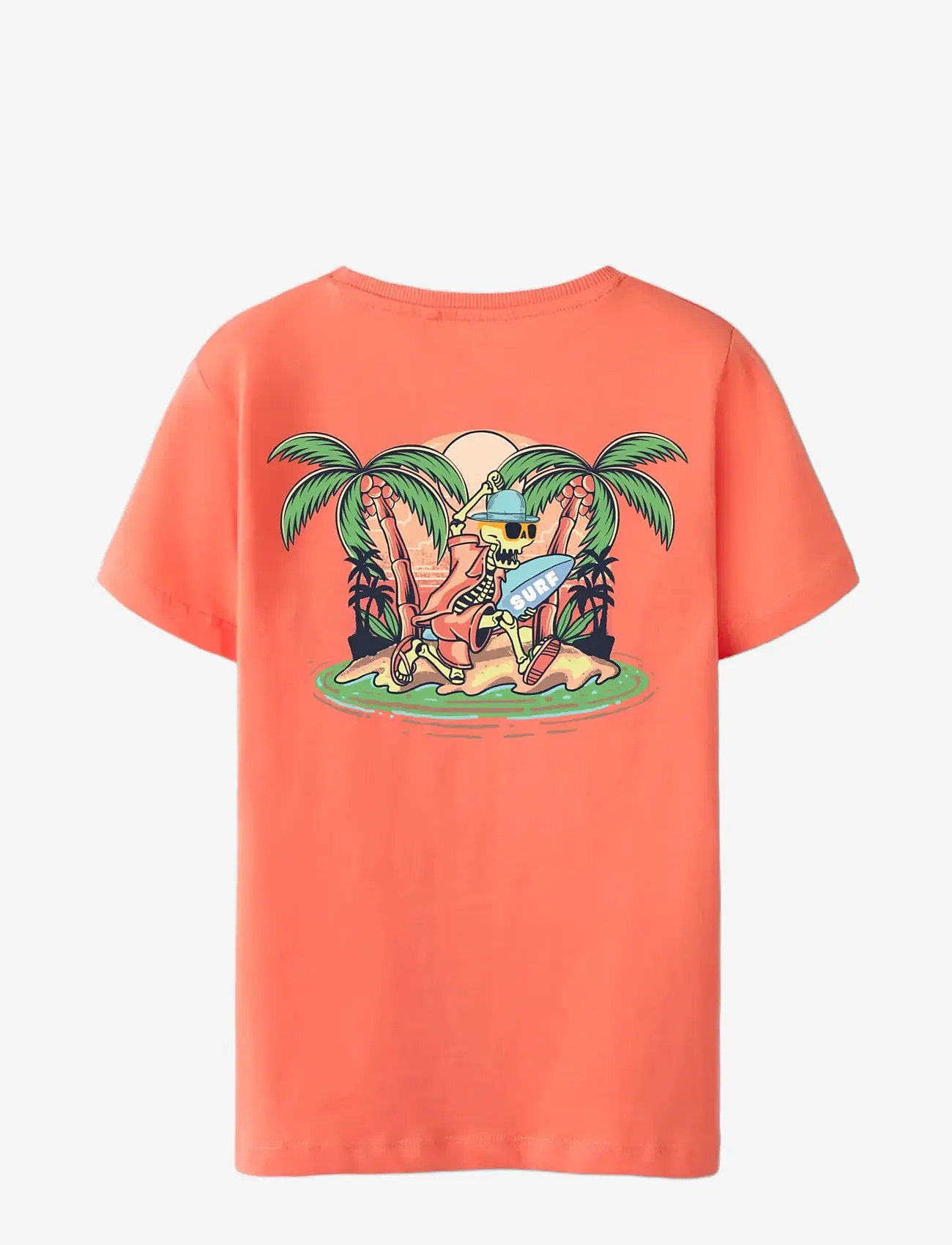 name it - NKMFINLEY SS TOP PS - kortærmede t-shirts - peach echo - 1