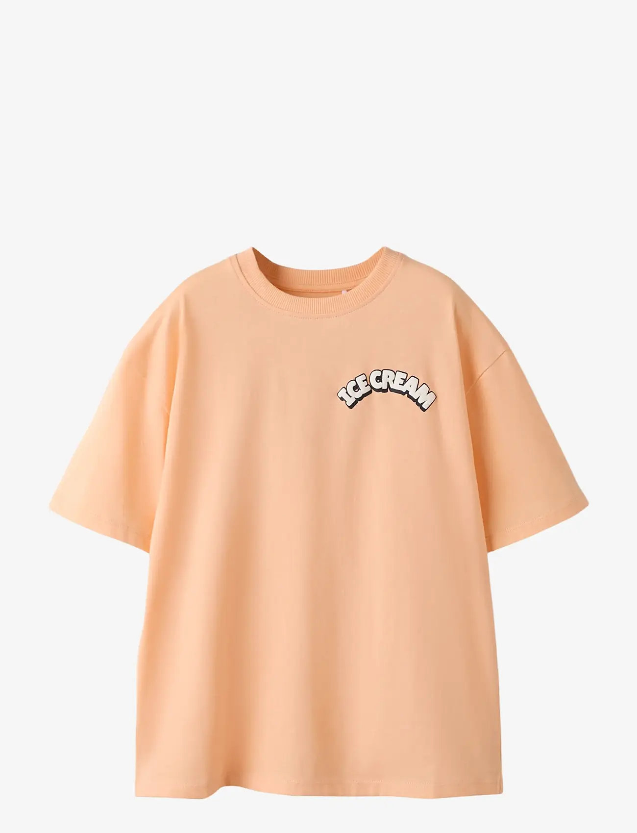 name it - NKMFOXE SS RLX TOP PS - kortærmede t-shirts - peach fuzz - 0
