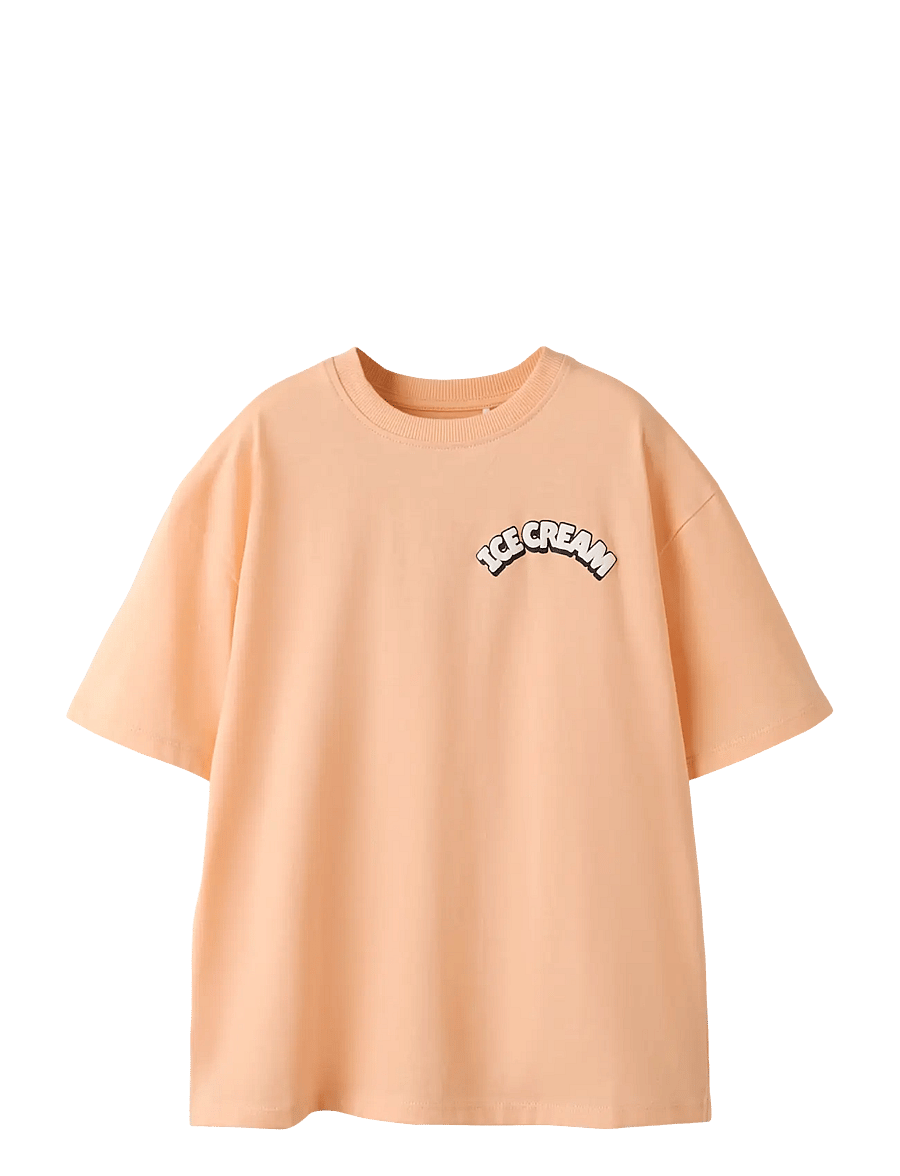 name it - NKMFOXE SS RLX TOP PS - kurzärmelige - peach fuzz - 0