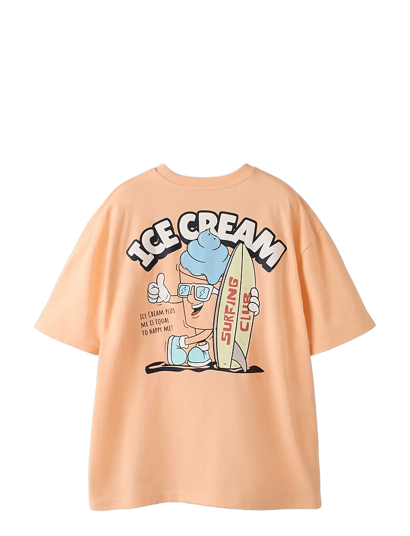 name it - NKMFOXE SS RLX TOP PS - kurzärmelige - peach fuzz - 1