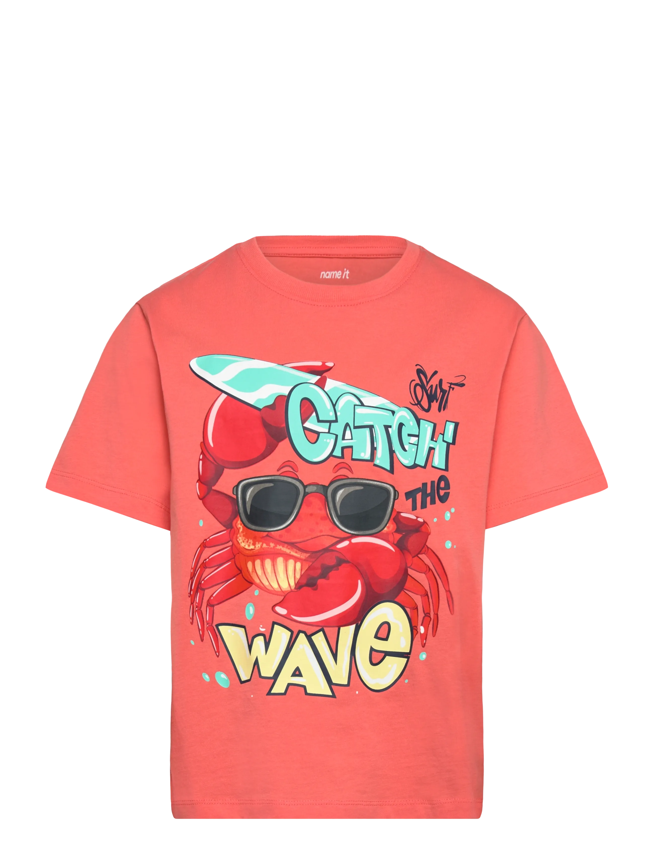 name it NKMFANE SS NREG TOP PS - Tops & T-shirts - PEACH ECHO / coral