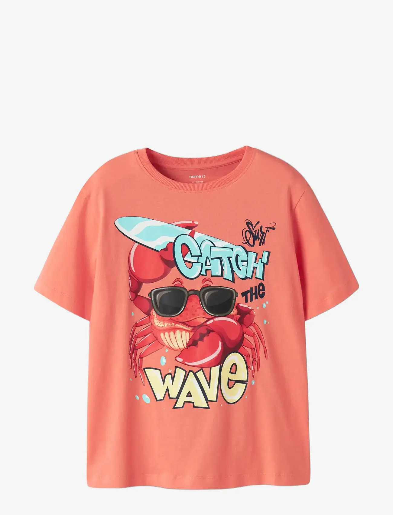name it - NKMFANE SS NREG TOP PS - kortærmede t-shirts - peach echo - 2