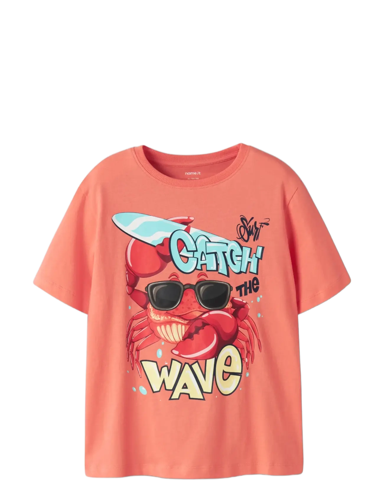 name it - NKMFANE SS NREG TOP PS - lyhythihaiset - peach echo - 2