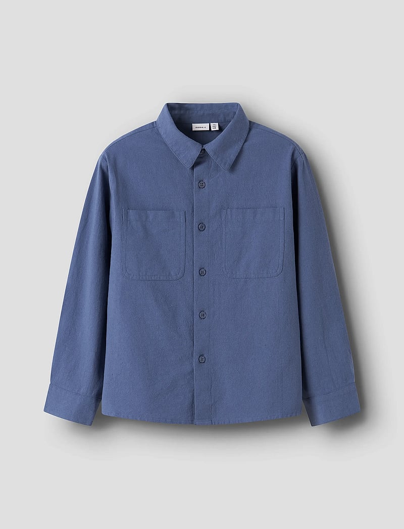 name it - NKMDERIK LS OVERSHIRT - langærmede skjorter - vintage indigo - 0