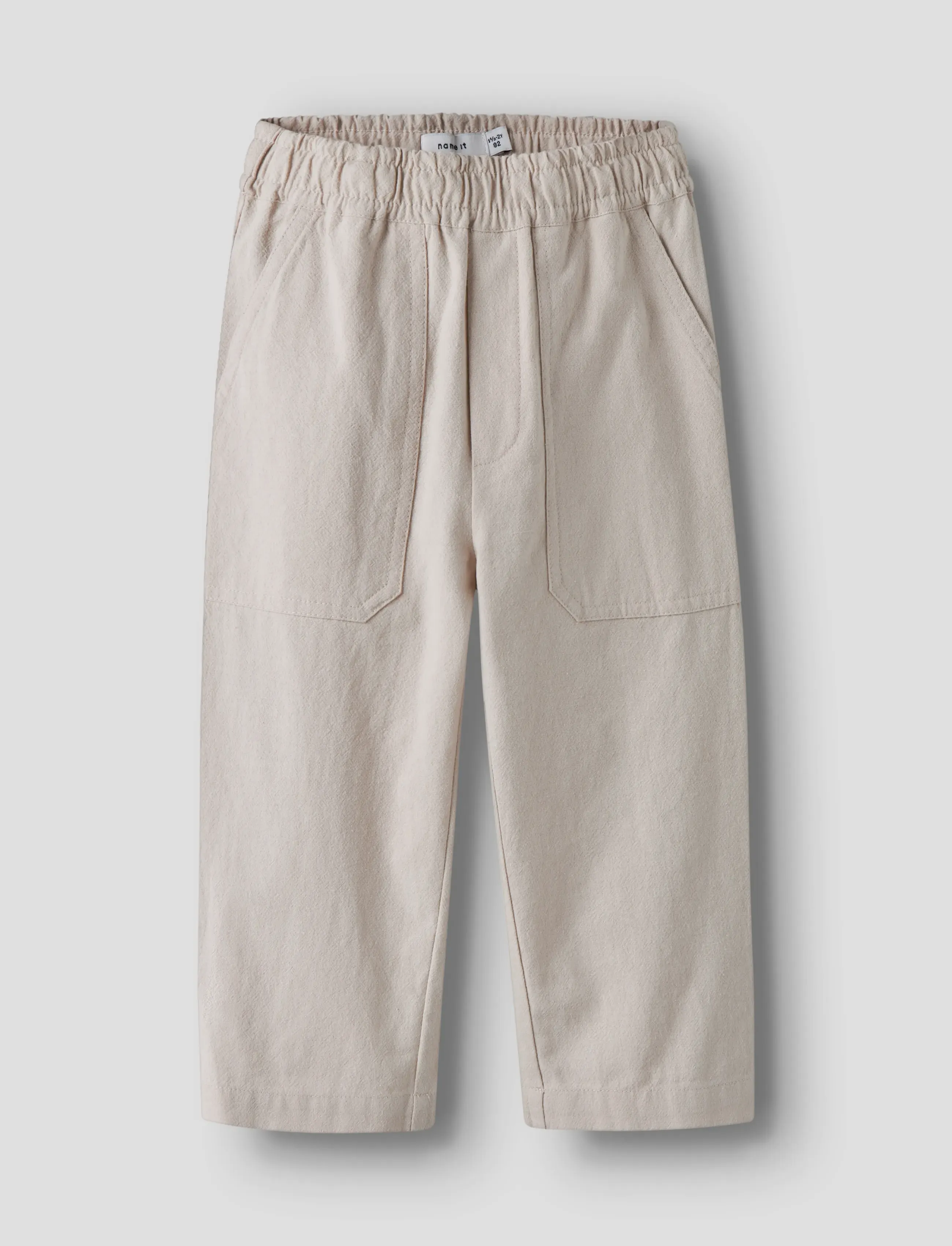 name it NMMDERIK NREG PANT - Bukser - CHATEAU GRAY / beige