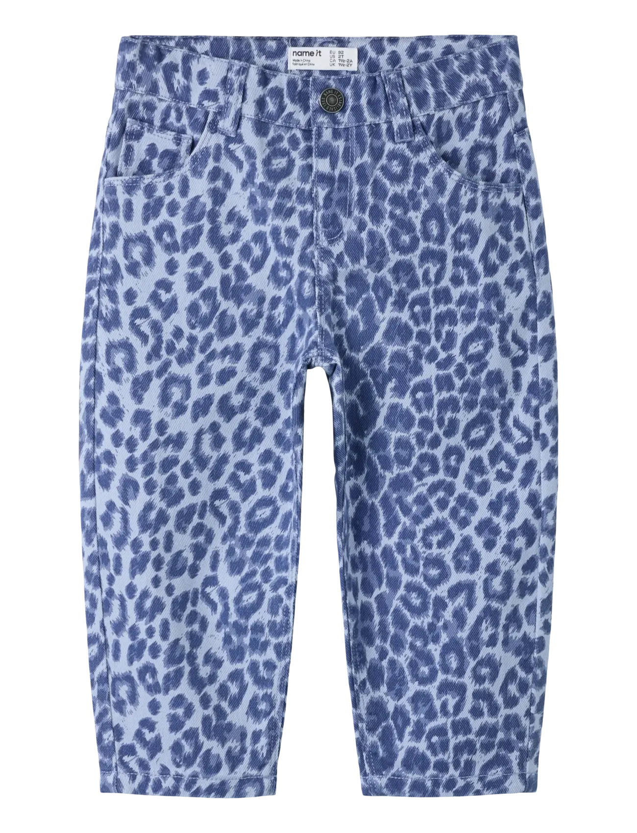 name it NMFBELLA MOM LEO TWILL PANT 4002-TD F - Tøj - PURPLE IMPRESSION / purple