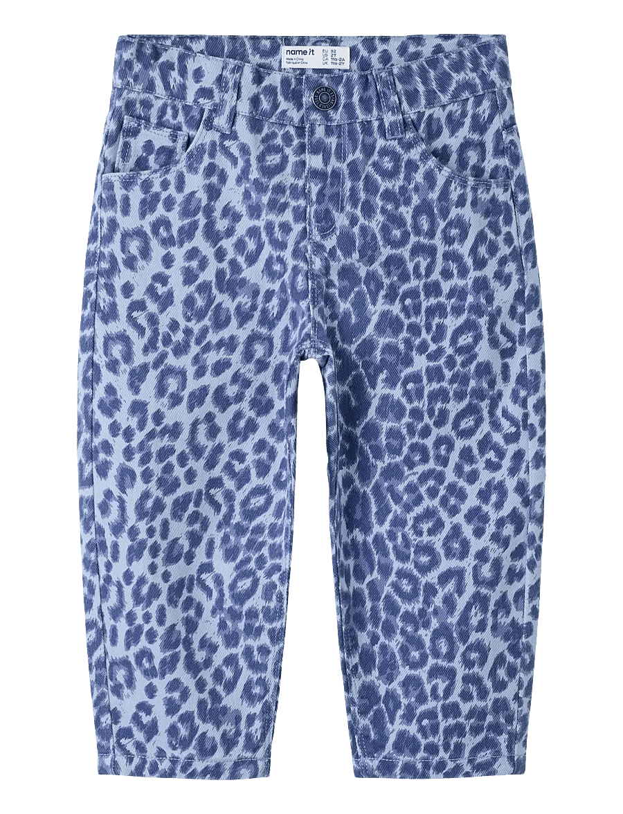 name it - NMFBELLA MOM LEO TWILL PANT 4002-TD F - loose jeans - purple impression - 0