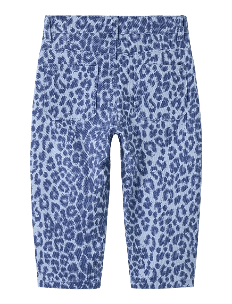 name it - NMFBELLA MOM LEO TWILL PANT 4002-TD F - loose jeans - purple impression - 1
