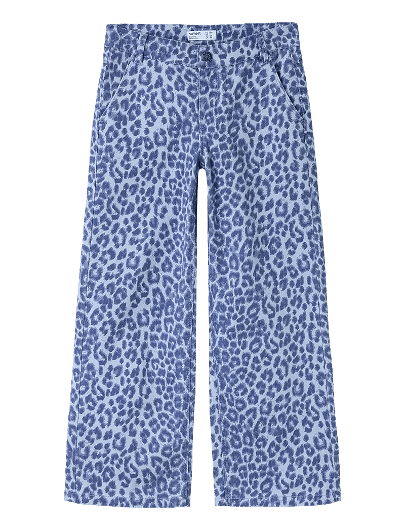 name it - NKFROSE WIDE LEO TWILL PANTS 4002-TD F - laia säärega teksad - purple impression - 0
