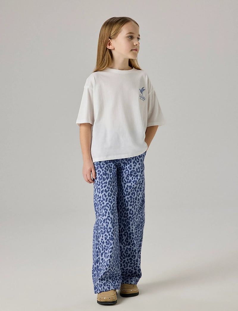 name it - NKFROSE WIDE LEO TWILL PANTS 4002-TD F - laia säärega teksad - purple impression - 2