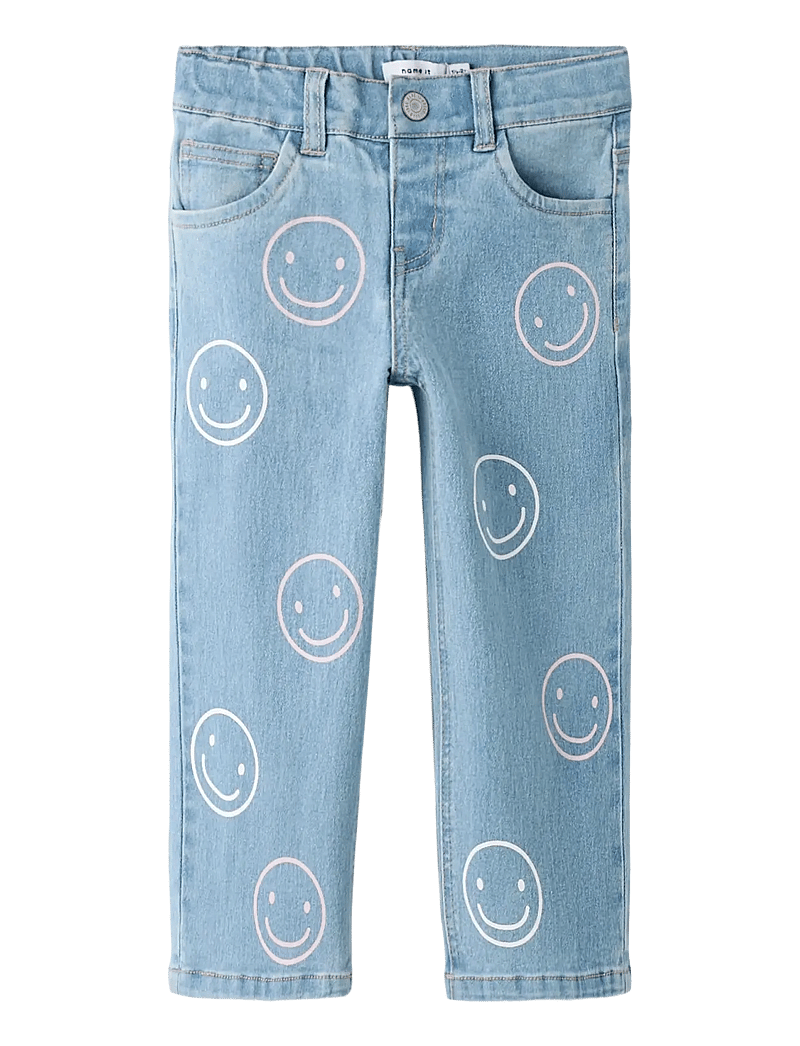 name it - NMFROSE WIDE JEANS 5524-YA O - hosen mit weitem bein - light blue denim - 0