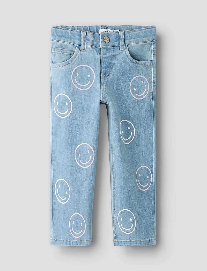 name it - NMFROSE WIDE JEANS 5524-YA O - brede jeans - light blue denim - 0