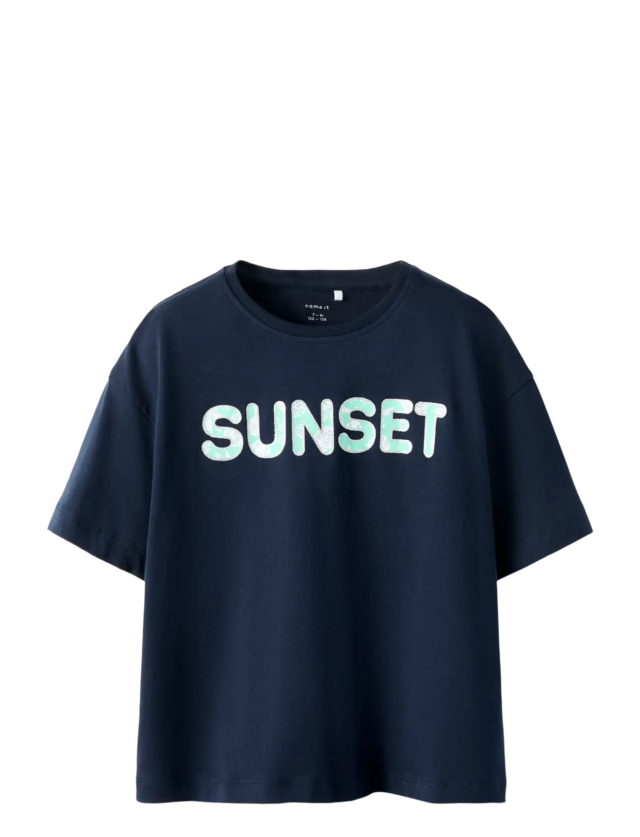 name it NKFVONAYA SS RLX TOP NOOS - Topper & T-skjorter - DARK SAPPHIRE / navy