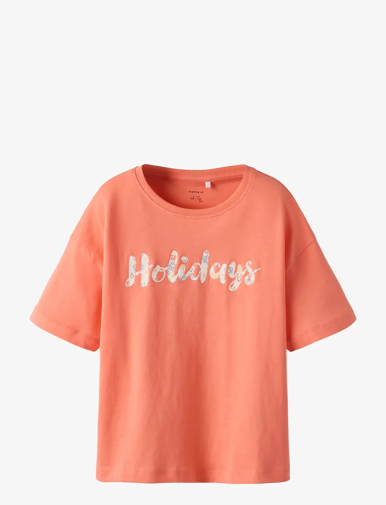 name it - NKFVONAYA SS RLX TOP NOOS - kortærmede t-shirts - fusion coral - 0