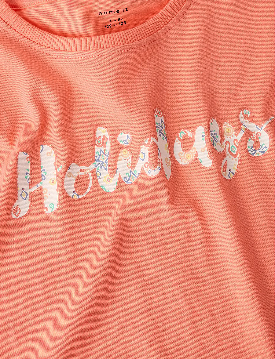 name it - NKFVONAYA SS RLX TOP NOOS - kortärmade t-shirts - fusion coral - 3