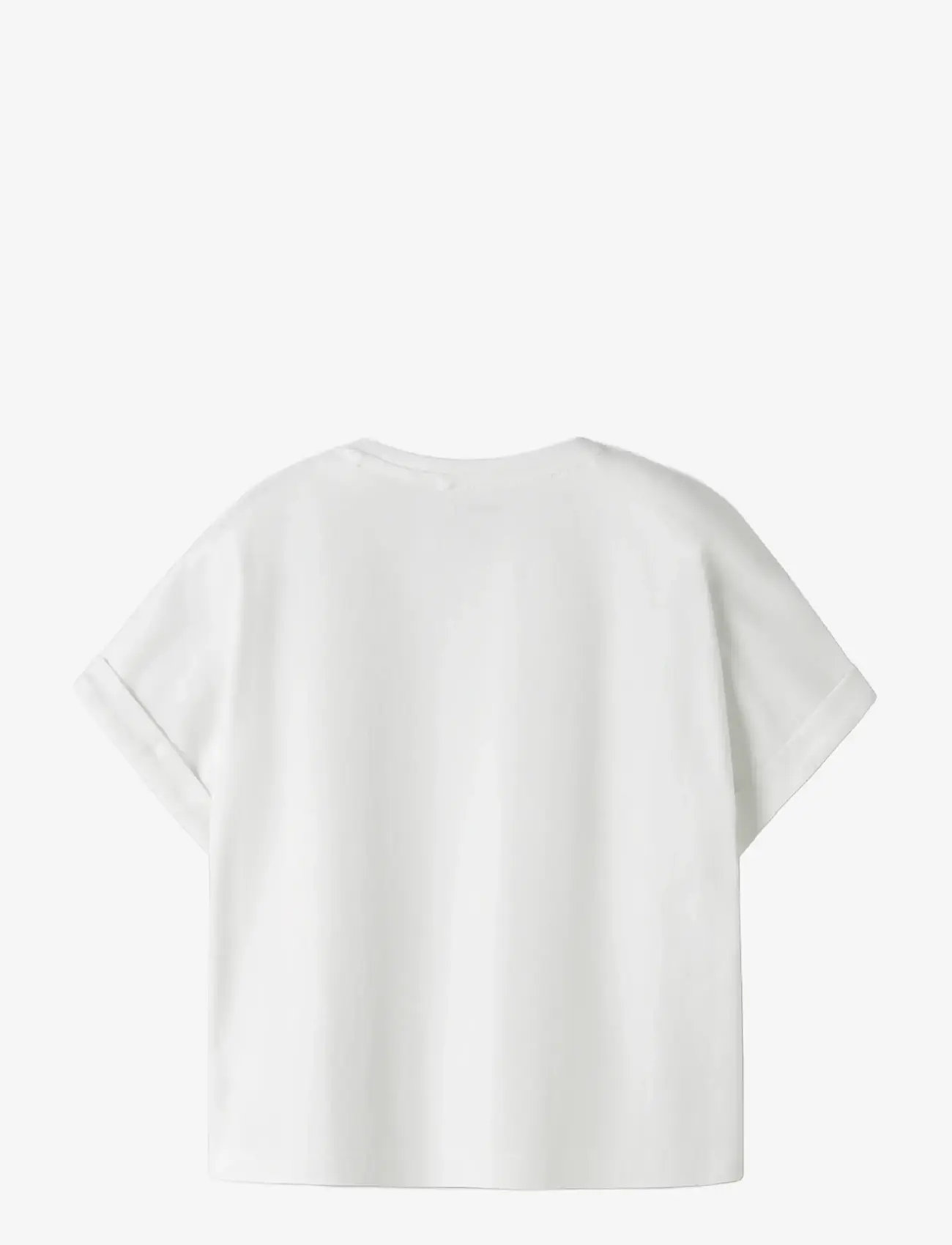 name it - NKFVILLE SS LOOSE TOP - kurzärmelige - bright white - 1