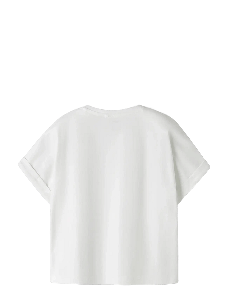 name it - NKFVILLE SS LOOSE TOP - kurzärmelige - bright white - 1