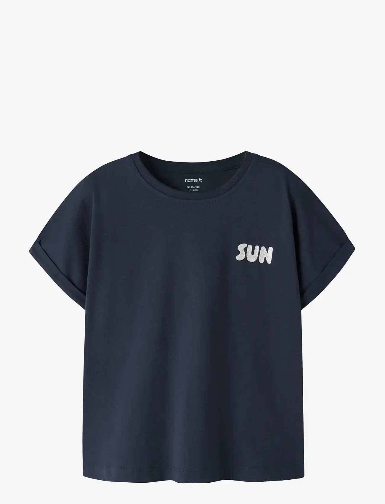name it - NKFVILLE SS LOOSE TOP - lühikeste varrukatega t-särgid - dark sapphire - 0