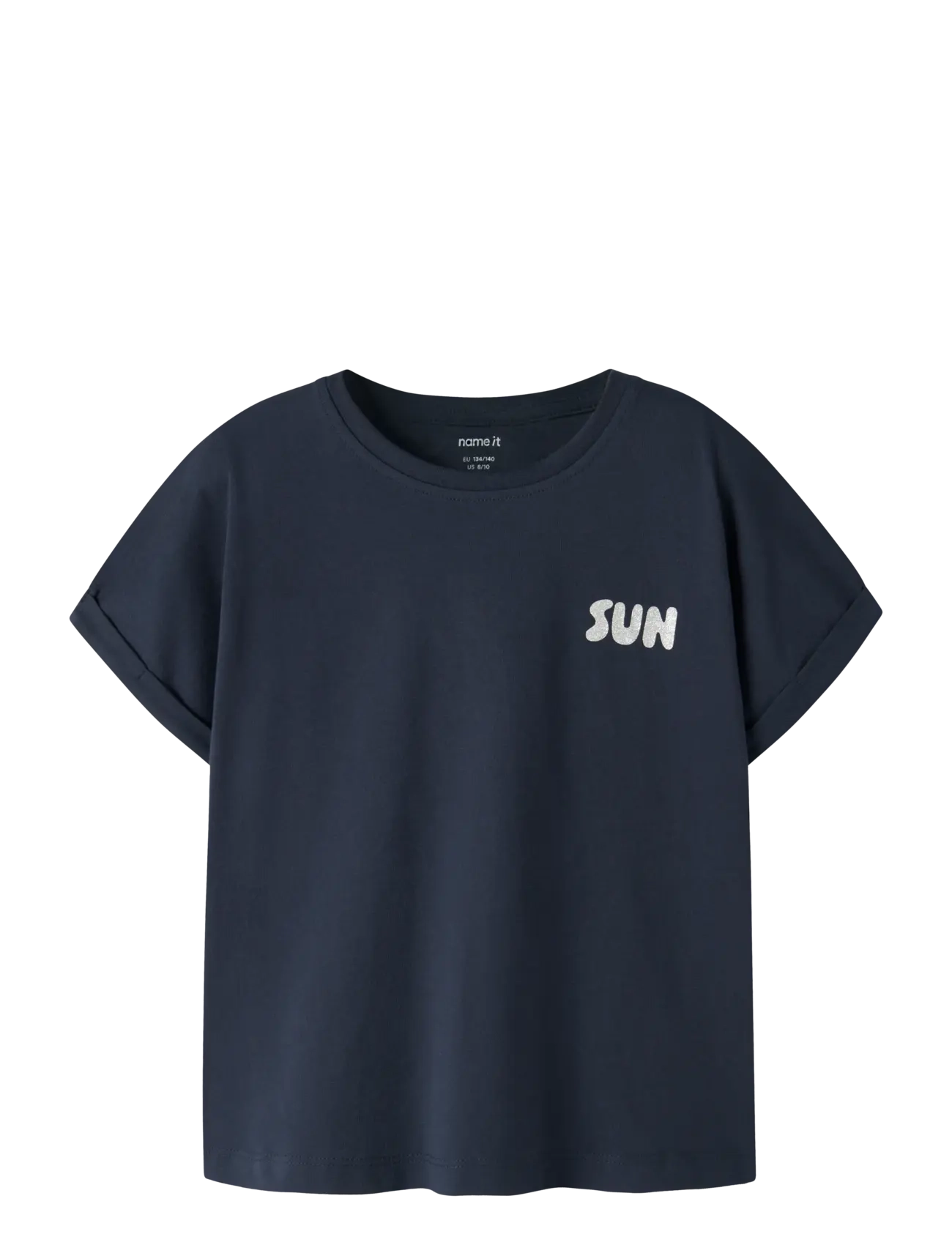 name it NKFVILLE SS LOOSE TOP - Overdele - DARK SAPPHIRE / navy