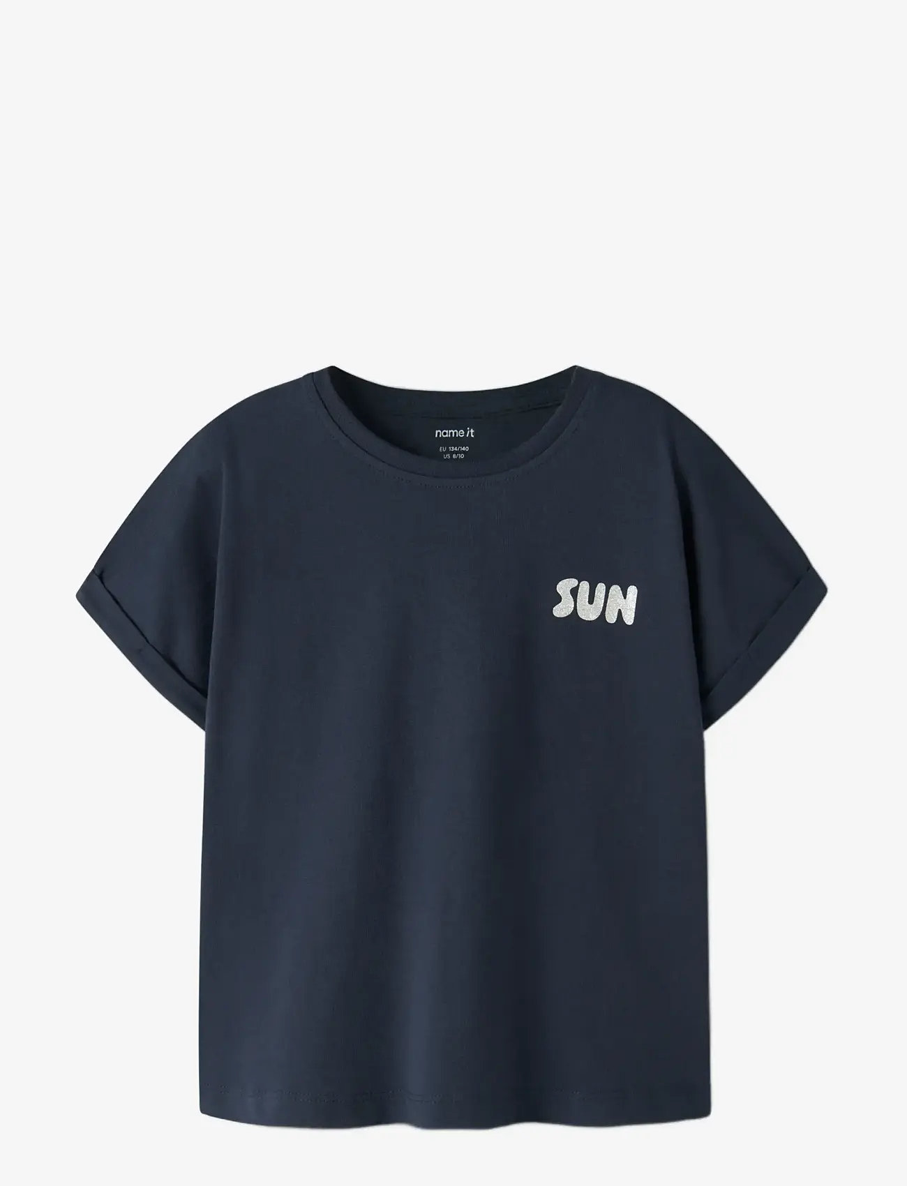 name it - NKFVILLE SS LOOSE TOP - lühikeste varrukatega t-särgid - dark sapphire - 2