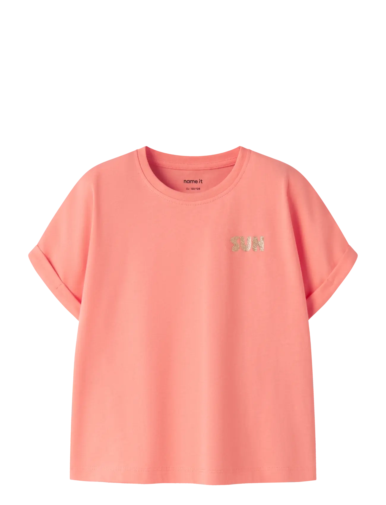 name it NKFVILLE SS LOOSE TOP - Oberteile - FUSION CORAL / coral
