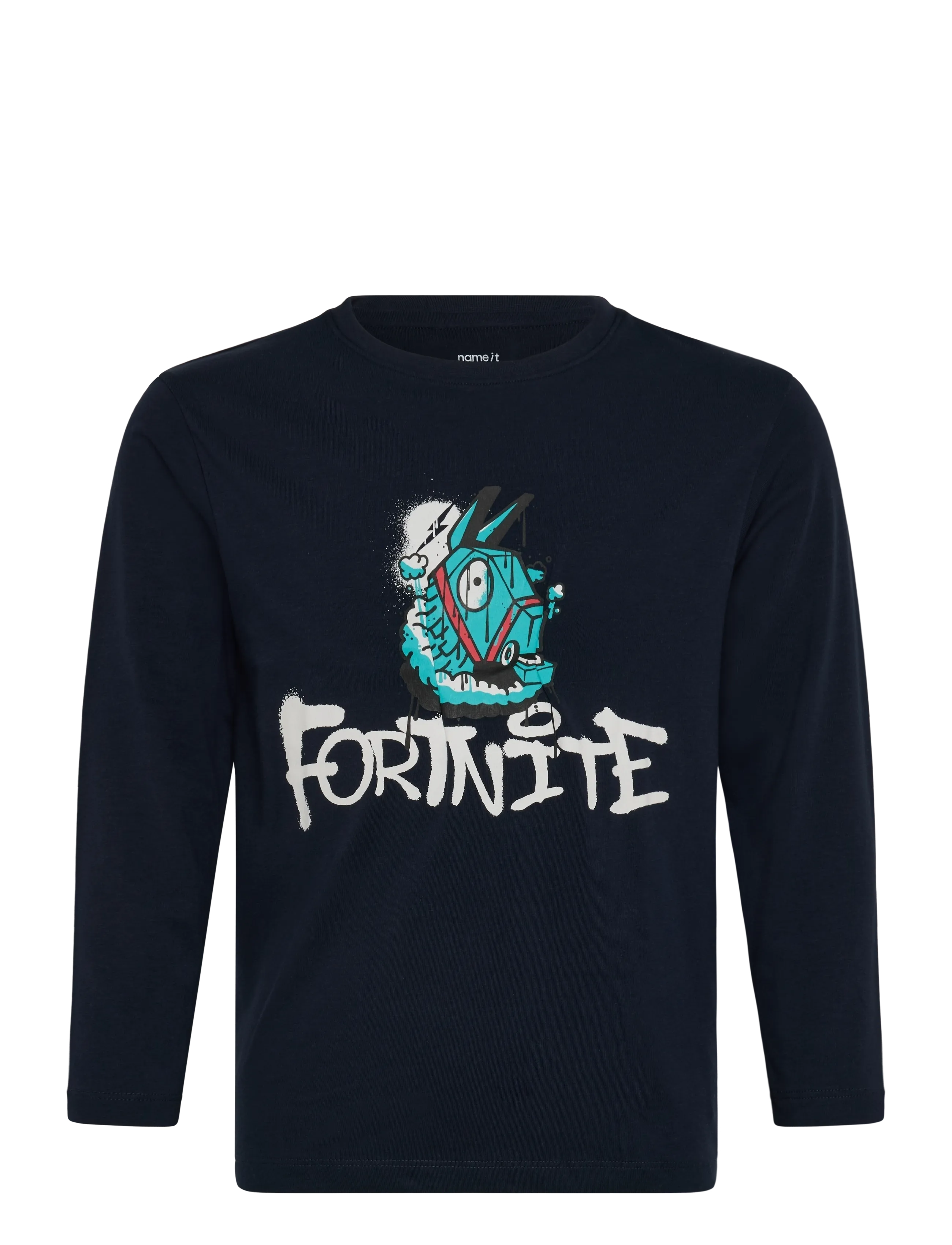 NAME IT Nkmoxen Fortnite Ls Nreg Oberteil Box Bfu Navy - 116 - Kinder