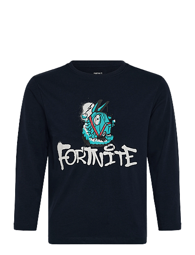 name it NKMOXEN FORTNITE LS NREG TOP BOX BFU - Oberteile & T-Shirts - NAVY BLAZER / navy