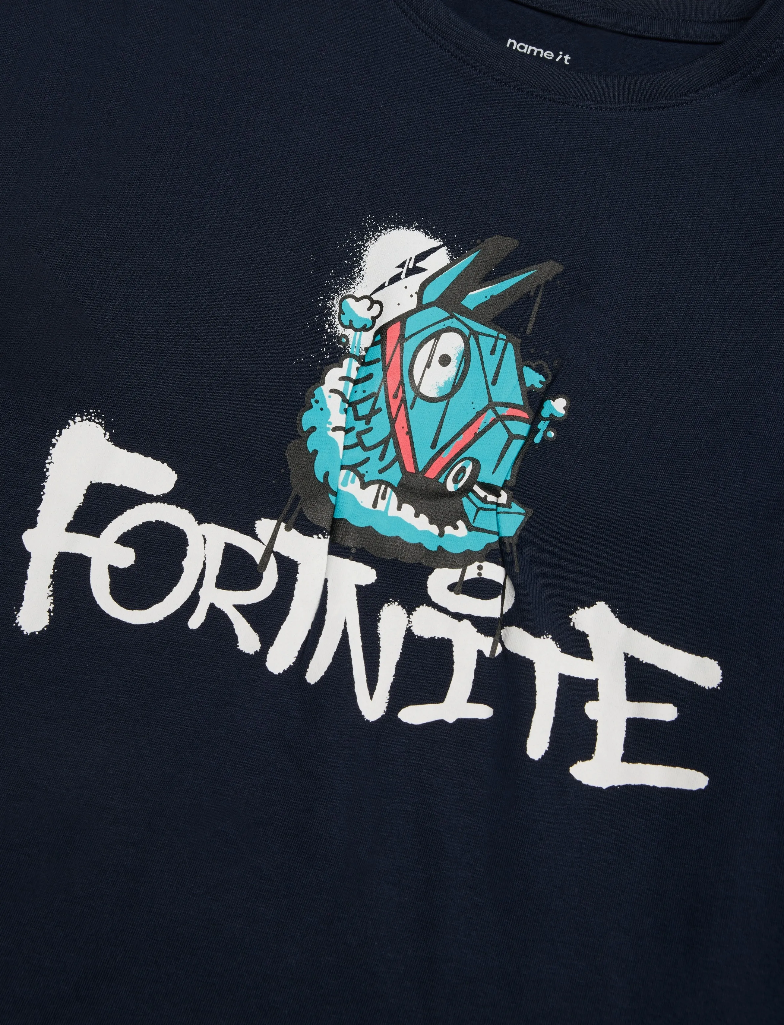 name it - NKMOXEN FORTNITE LS NREG TOP BOX BFU - langærmede t-shirts - navy blazer - 2