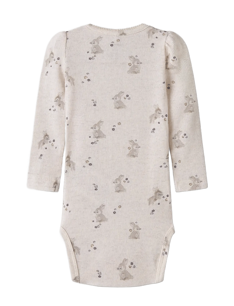 name it - NBFDIAKAB LS BODY - langærmede bodyer - peyote melange - 1