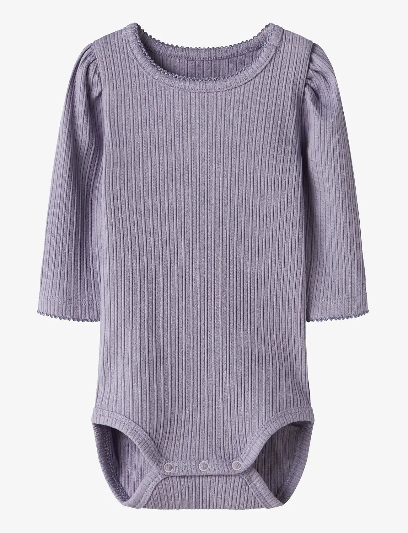 name it - NBFDEMI LS BODY - langærmede heldragter - lavender gray - 0