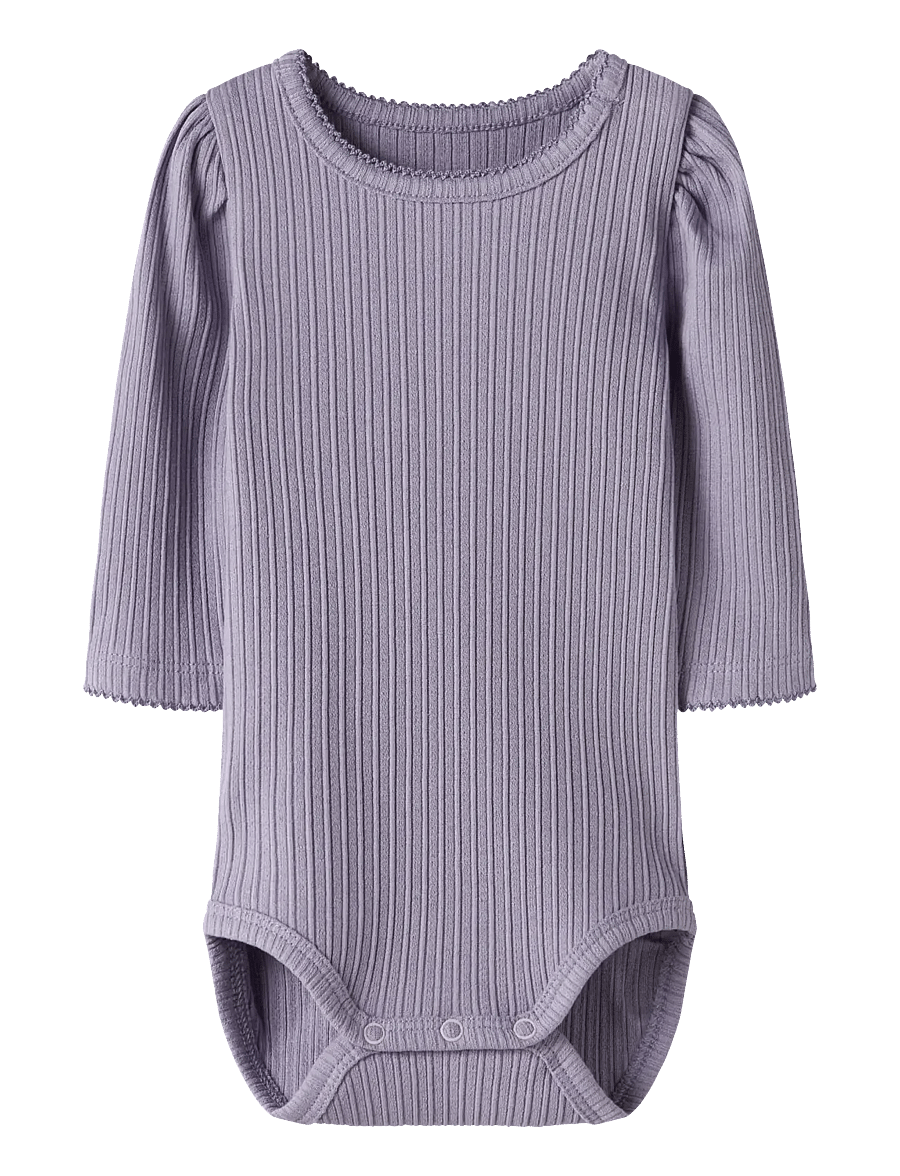 name it - NBFDEMI LS BODY - pitkähihaiset - lavender gray - 0