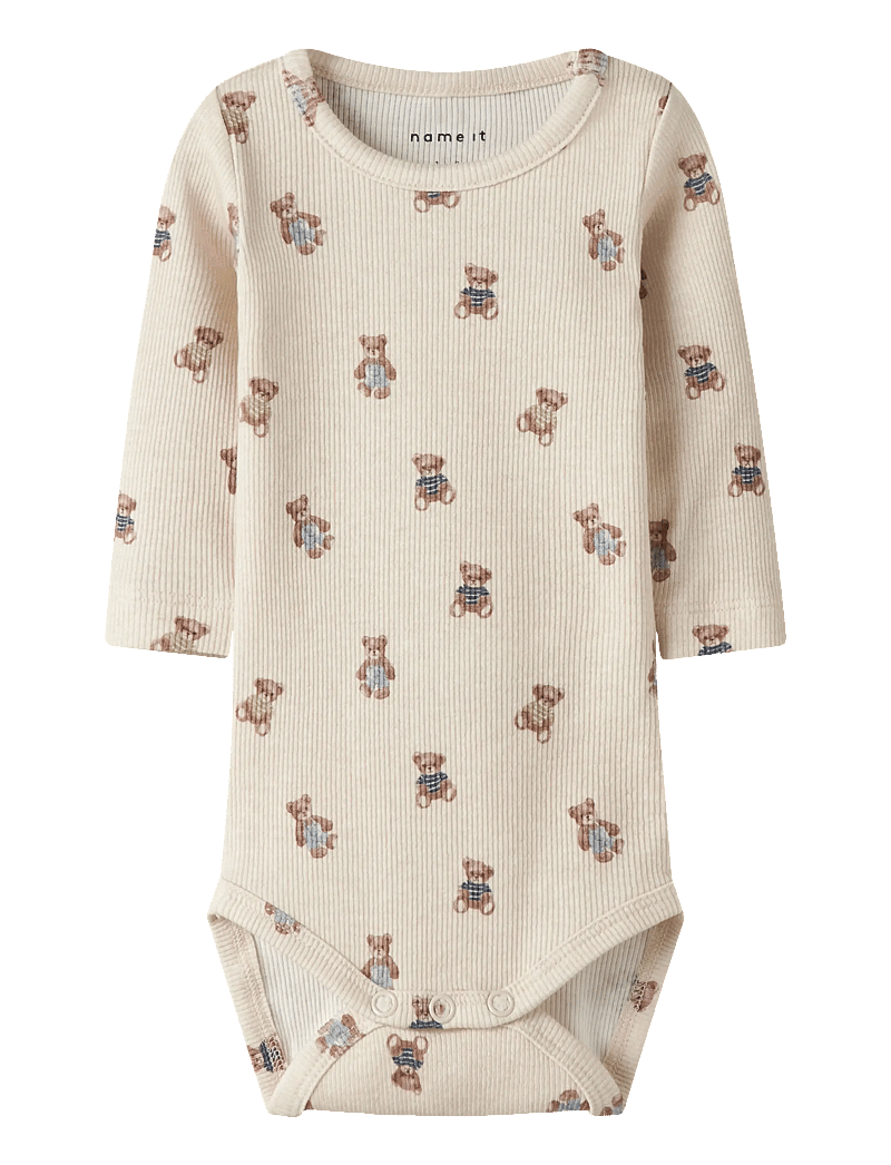 name it - NBMDENKAB LS BODY - pikkade varrukatega bodid - peyote melange - 1