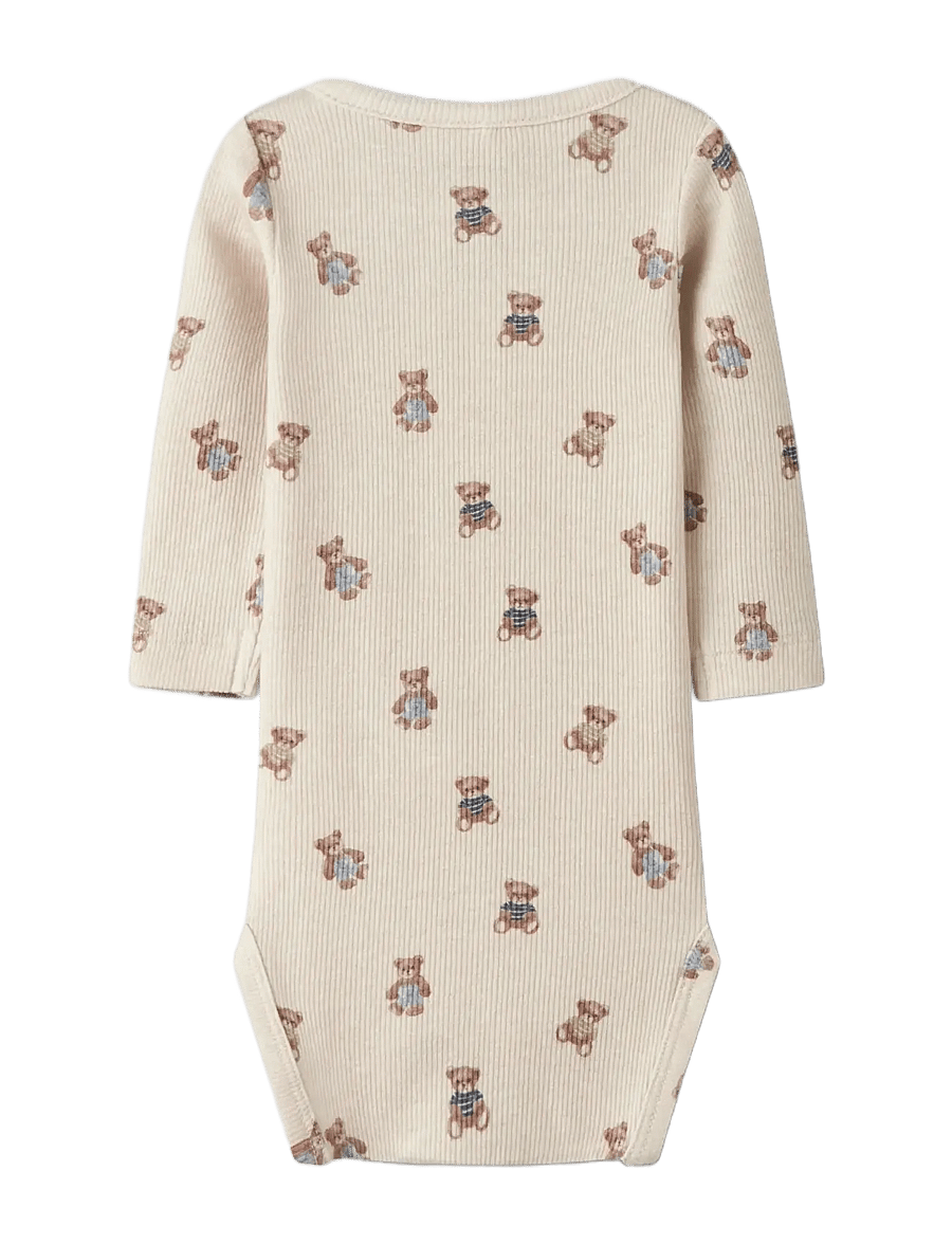 name it - NBMDENKAB LS BODY - langärmelige bodys - peyote melange - 2