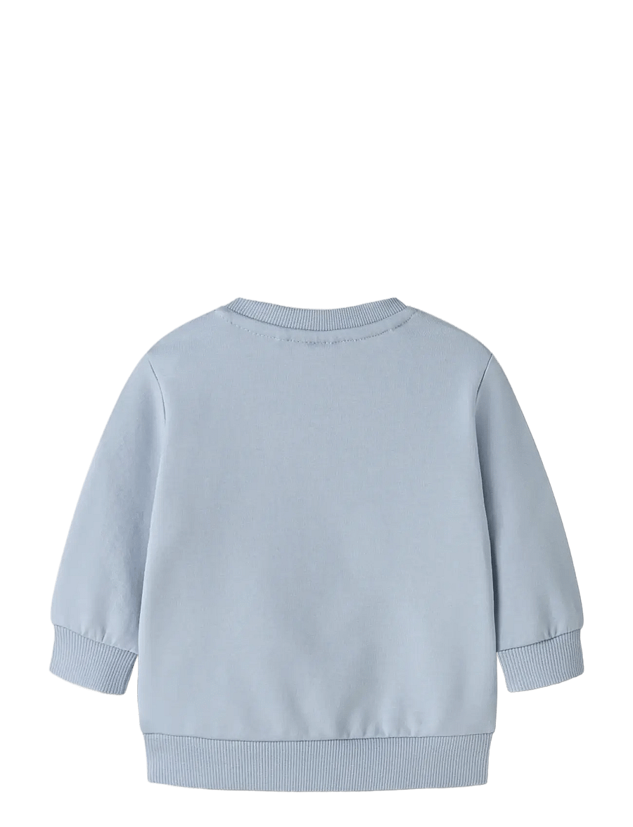 name it - NBMDADDEL LS SWEAT UNB - blue fog - 1