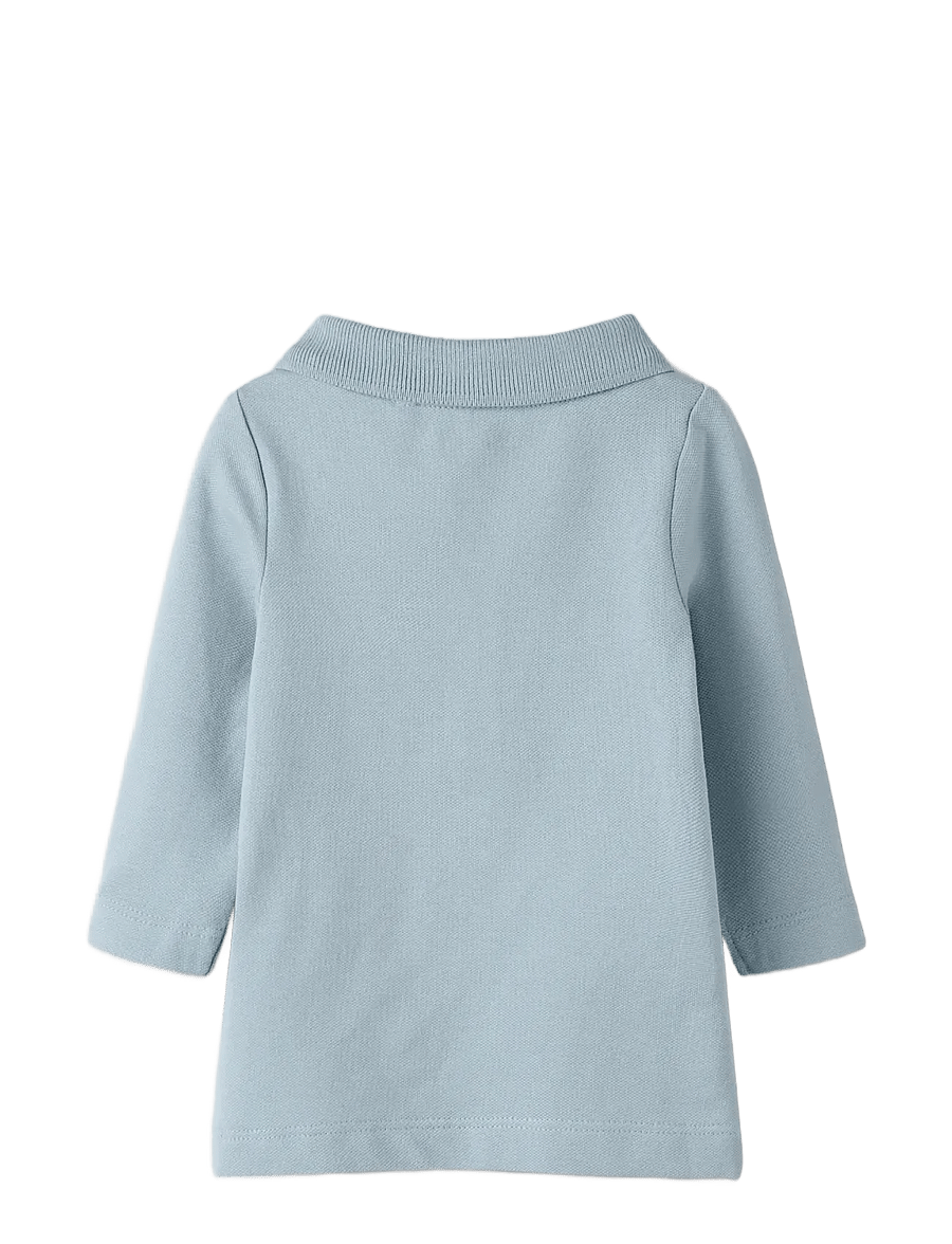 name it - NBMDIETER LS POLO TOP - langærmede poloer - blue fog - 1