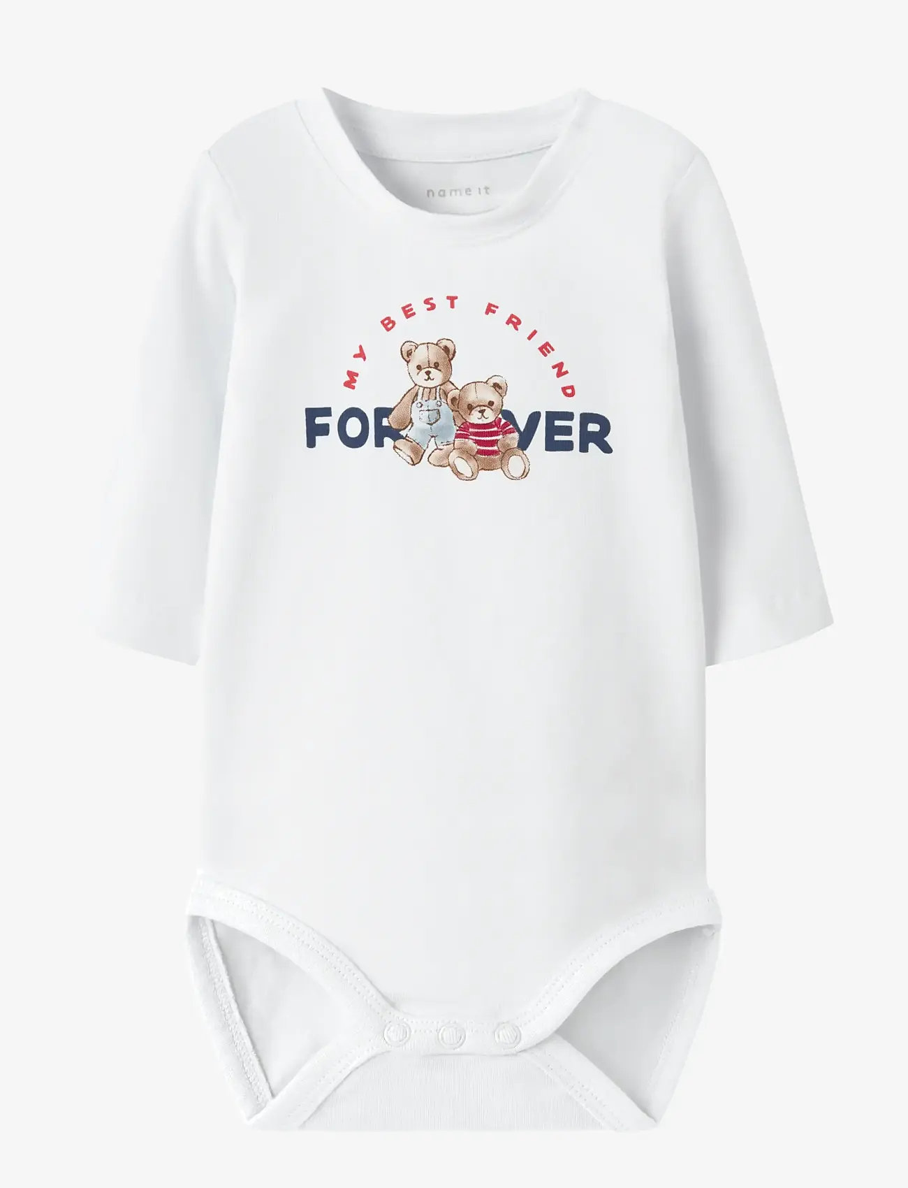 name it - NBMDOOR LS BODY BOX - langärmelig - bright white - 1