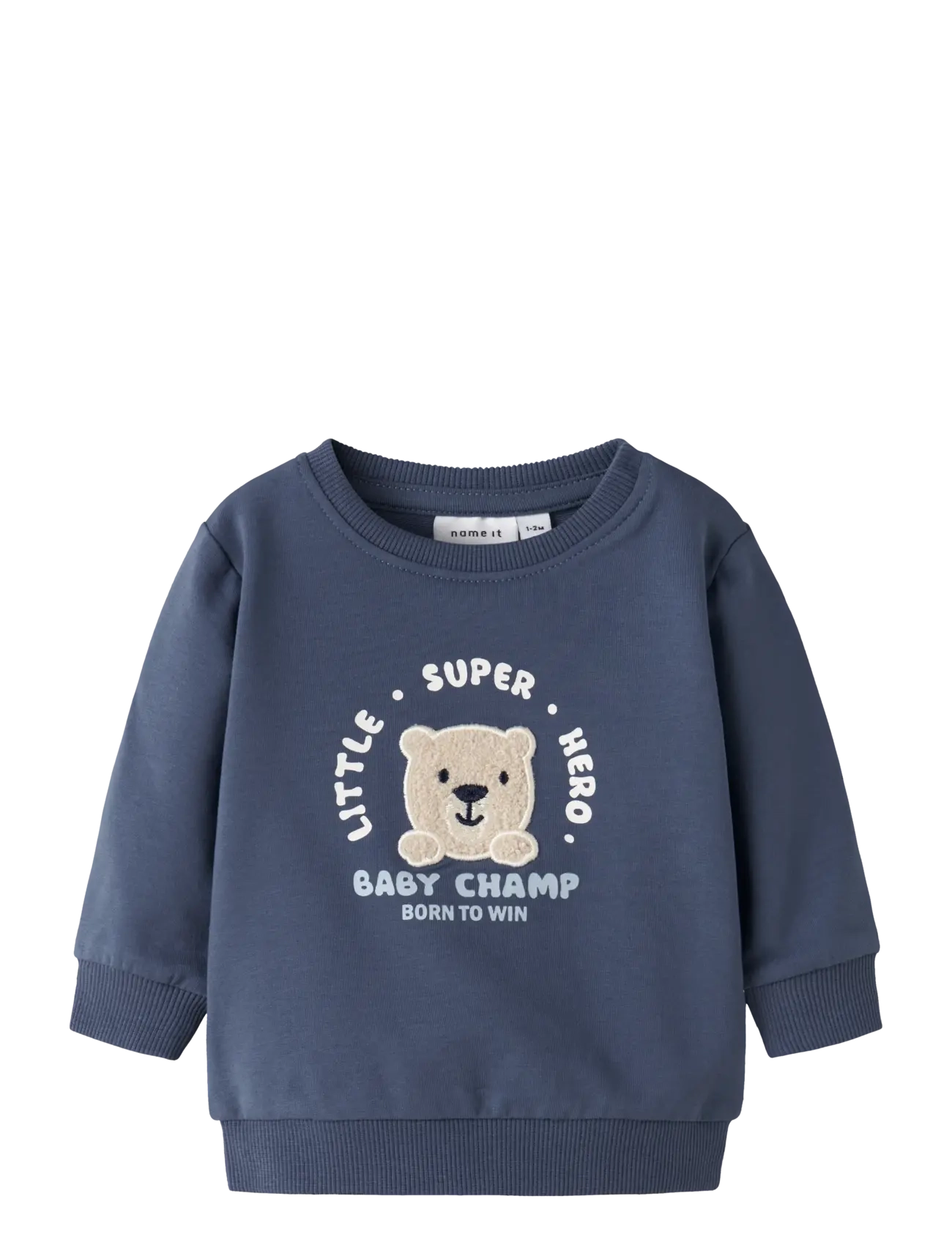 name it NBMDETROIT LS SWEAT BOX UNB - Baby 44-92 - VINTAGE INDIGO / navy